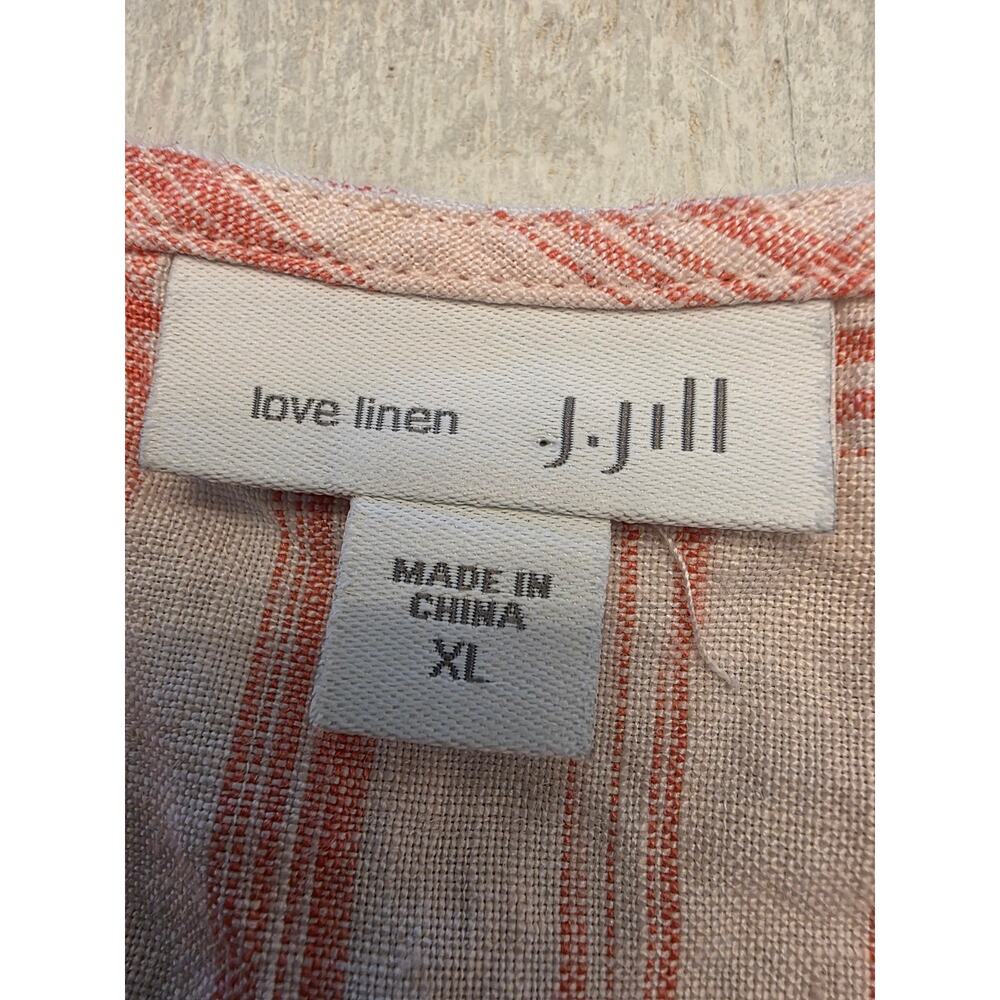 J. Jill Love Linen Women's Maxi Dress SZ XL Sleeveless Summer Luxury Minimalist - Picture 7 of 10